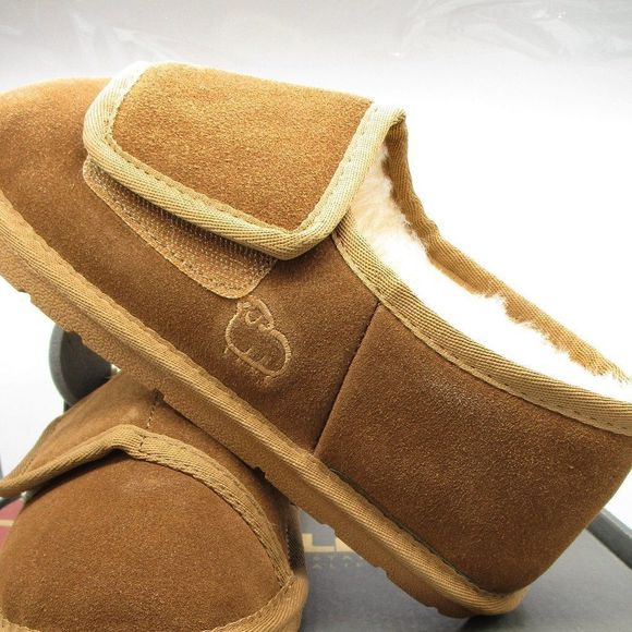 𝅺women's Lamo Wrap Around Indoor/Outdoor Sheepskin /Slipper/Bootie - Picture 4 of 11